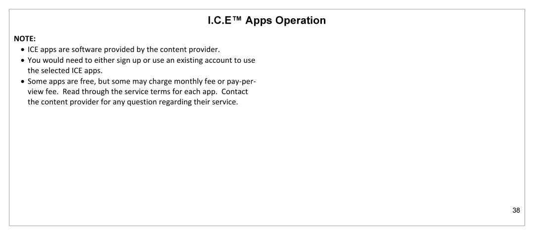 JVC JLE55SP4000 manual E Apps Operation 