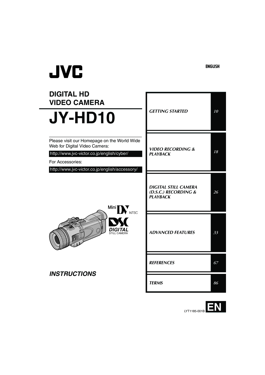 JVC JY-HD10 manual 