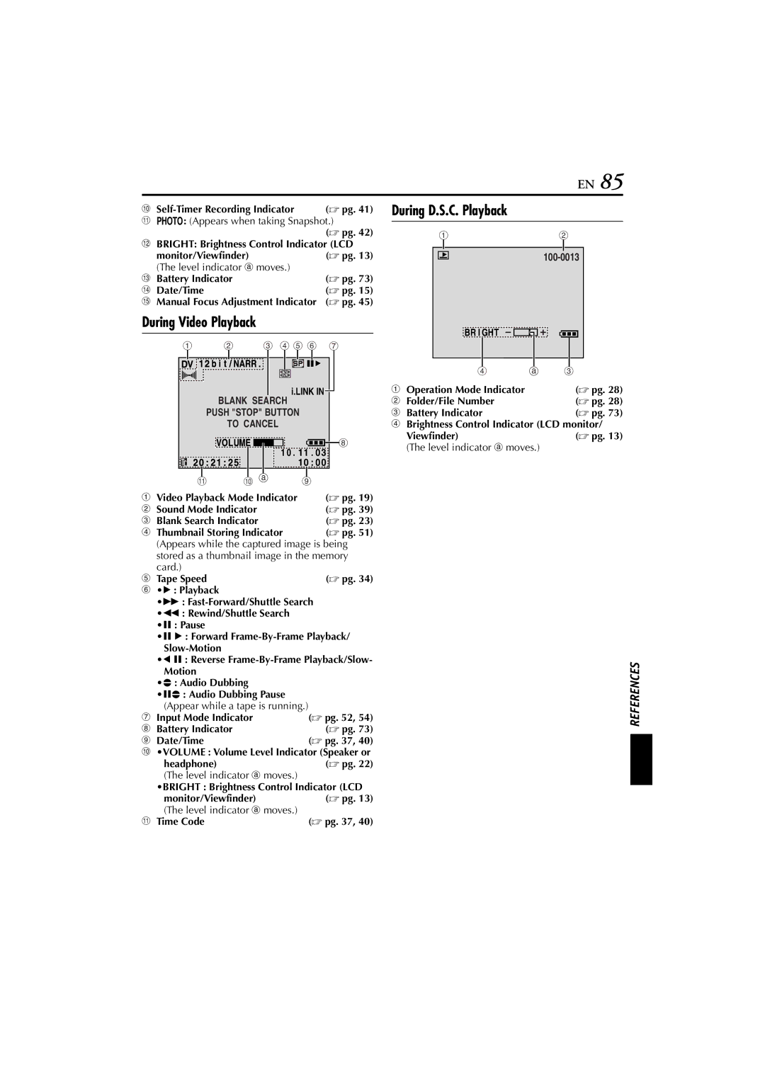 JVC JY-HD10 manual During Video Playback 