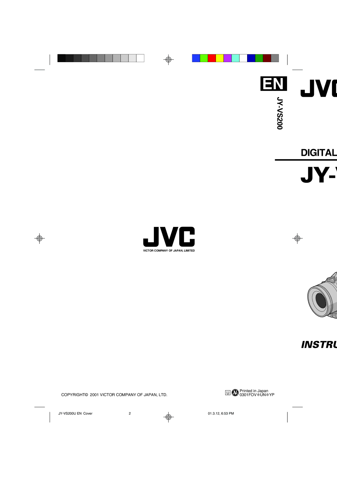 JVC JY-VS200 manual Instru 