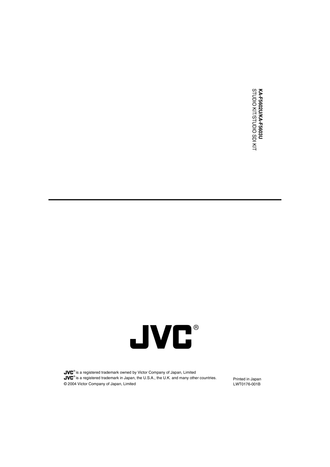 JVC manual KA-F5602U/KA-F5603U 