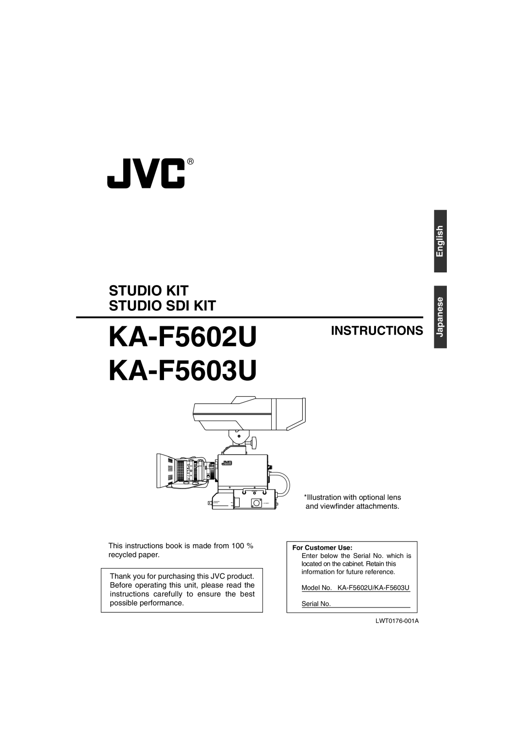 JVC manual KA-F5602U KA-F5603U 