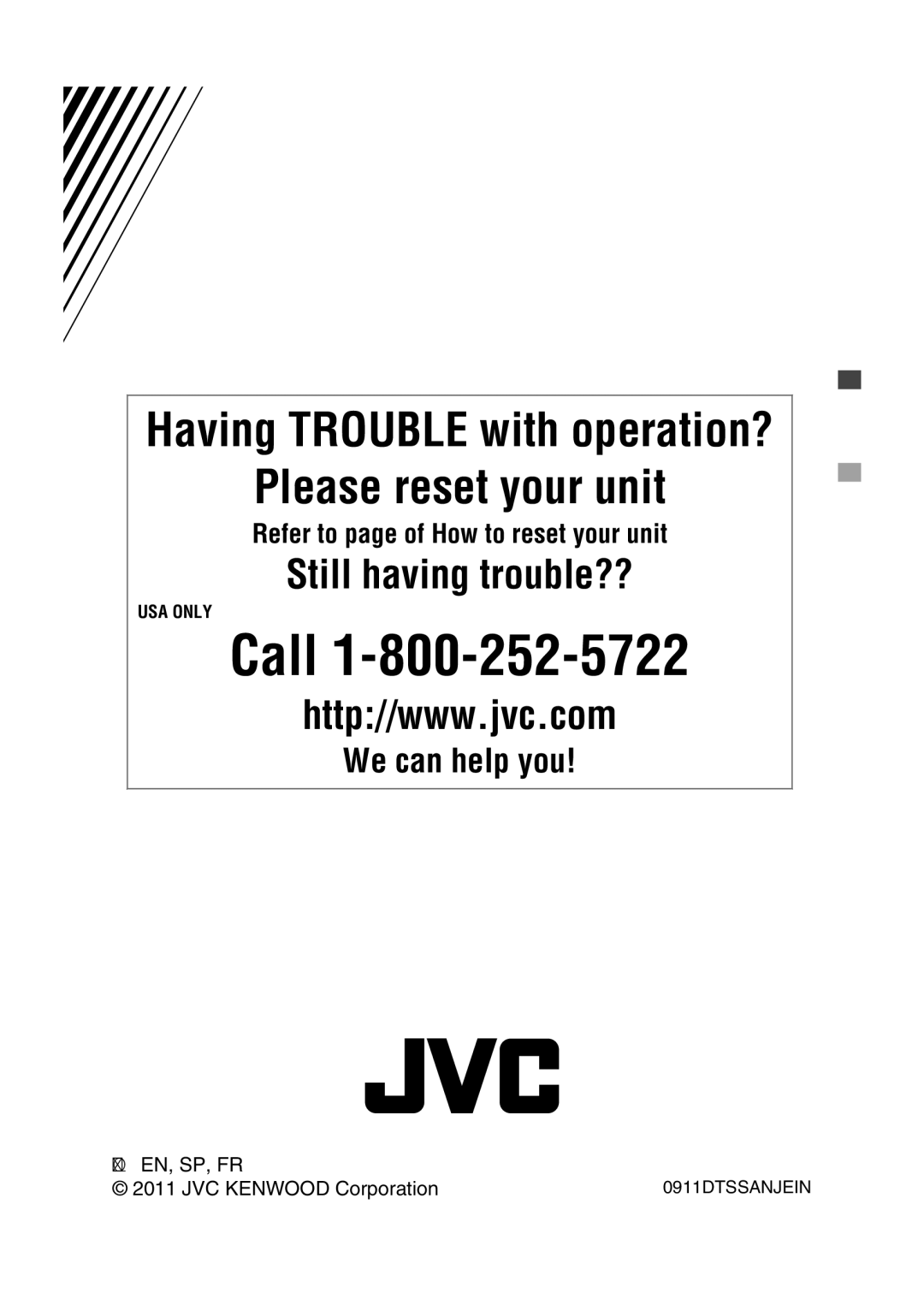 JVC KD-A535, KD-R538, KD-R438, KD-R530, KD-R430 manual Call 