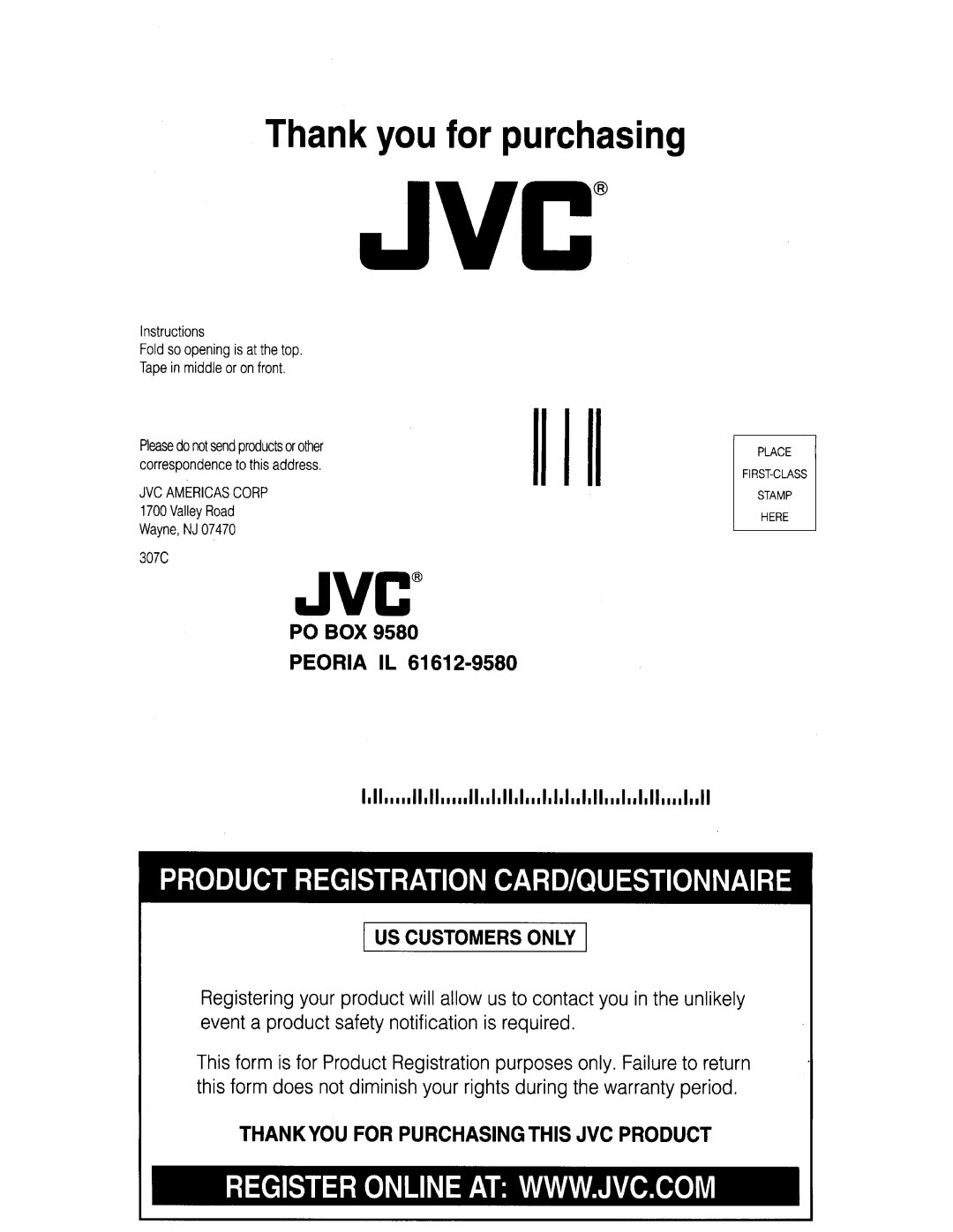 JVC KD-ADV49 manual Jvc 