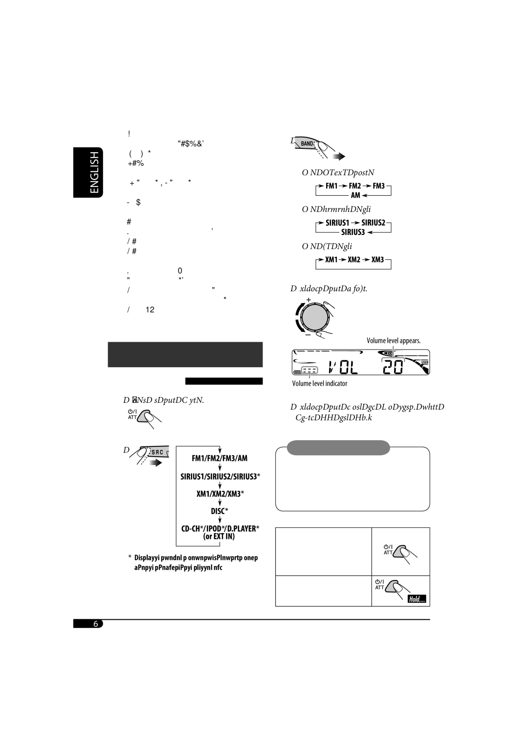 JVC KD-AR370, KD-G320 manual To turn off the power, To drop the volume in a moment ATT 