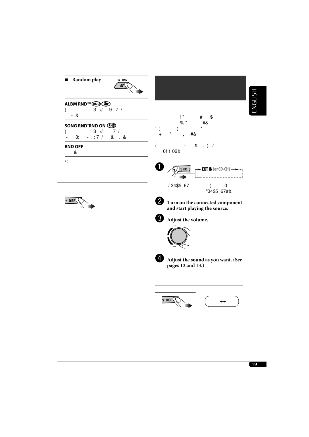 JVC KD-G320, KD-AR370 manual Other external component operations 