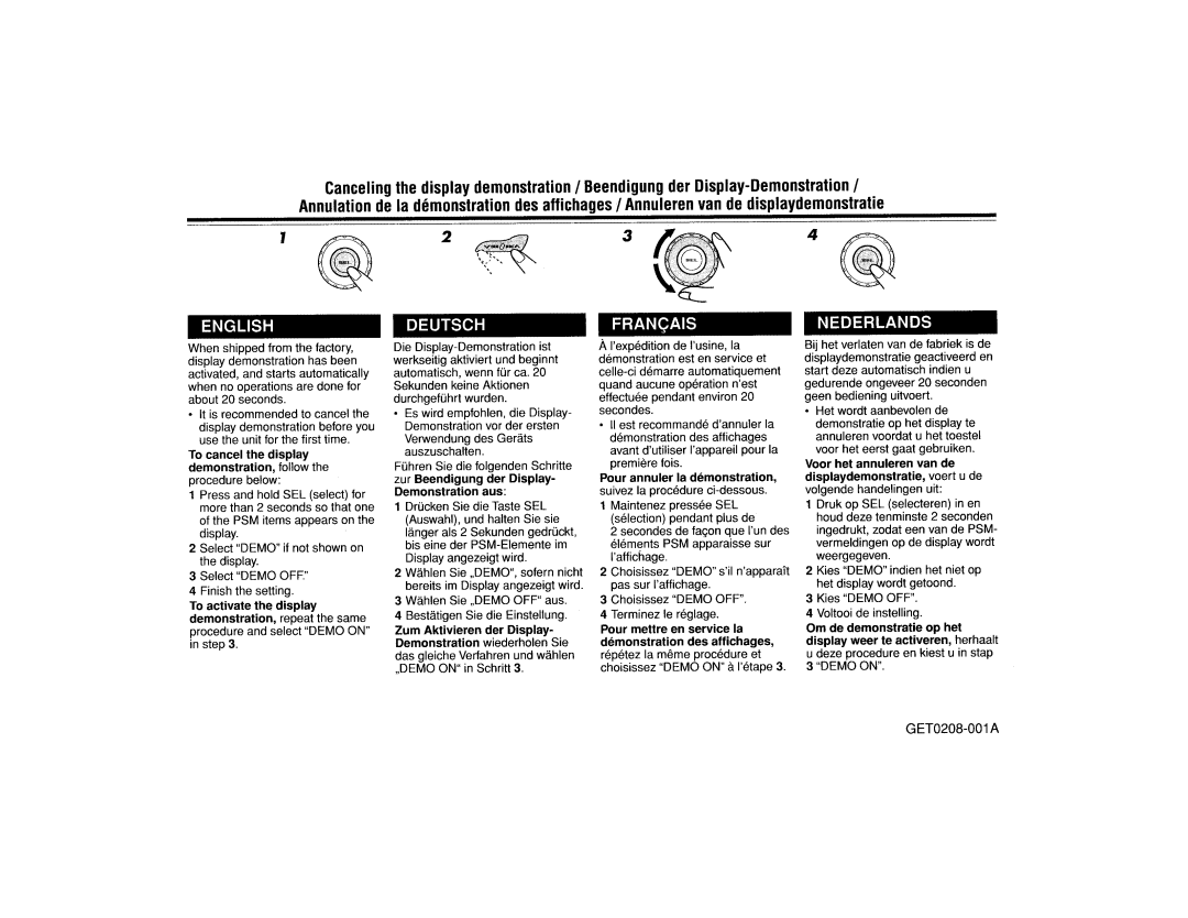 JVC KD-AR400 manual 