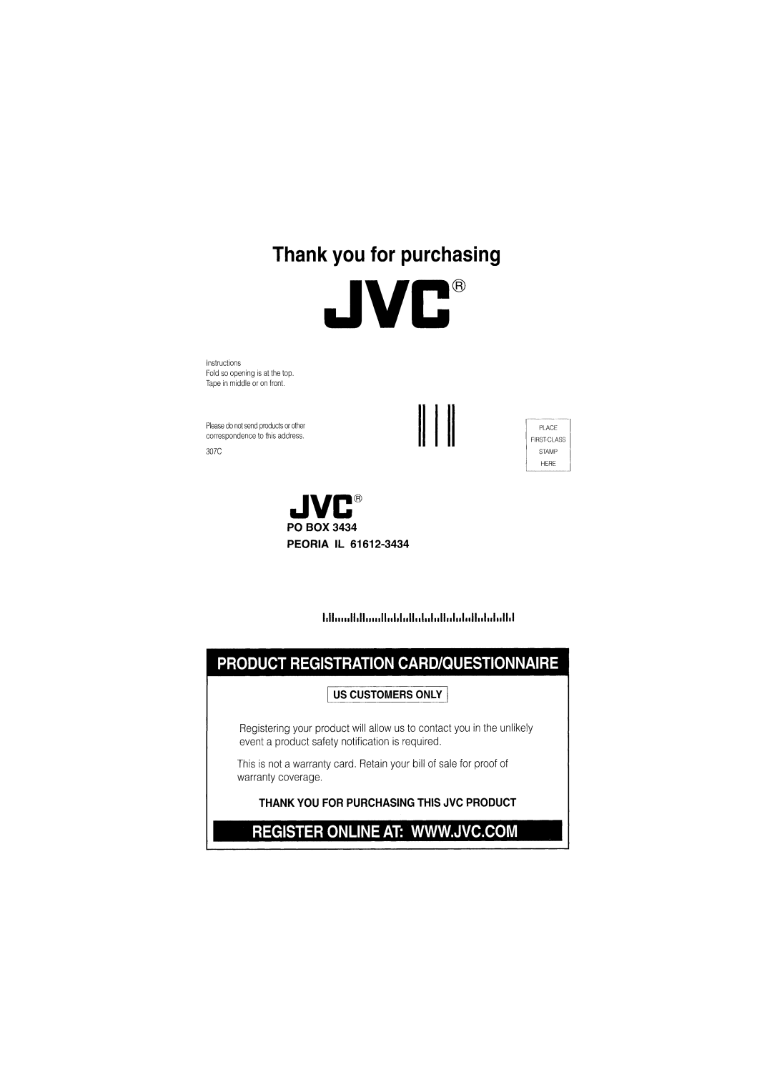 JVC KD-AR400 manual 