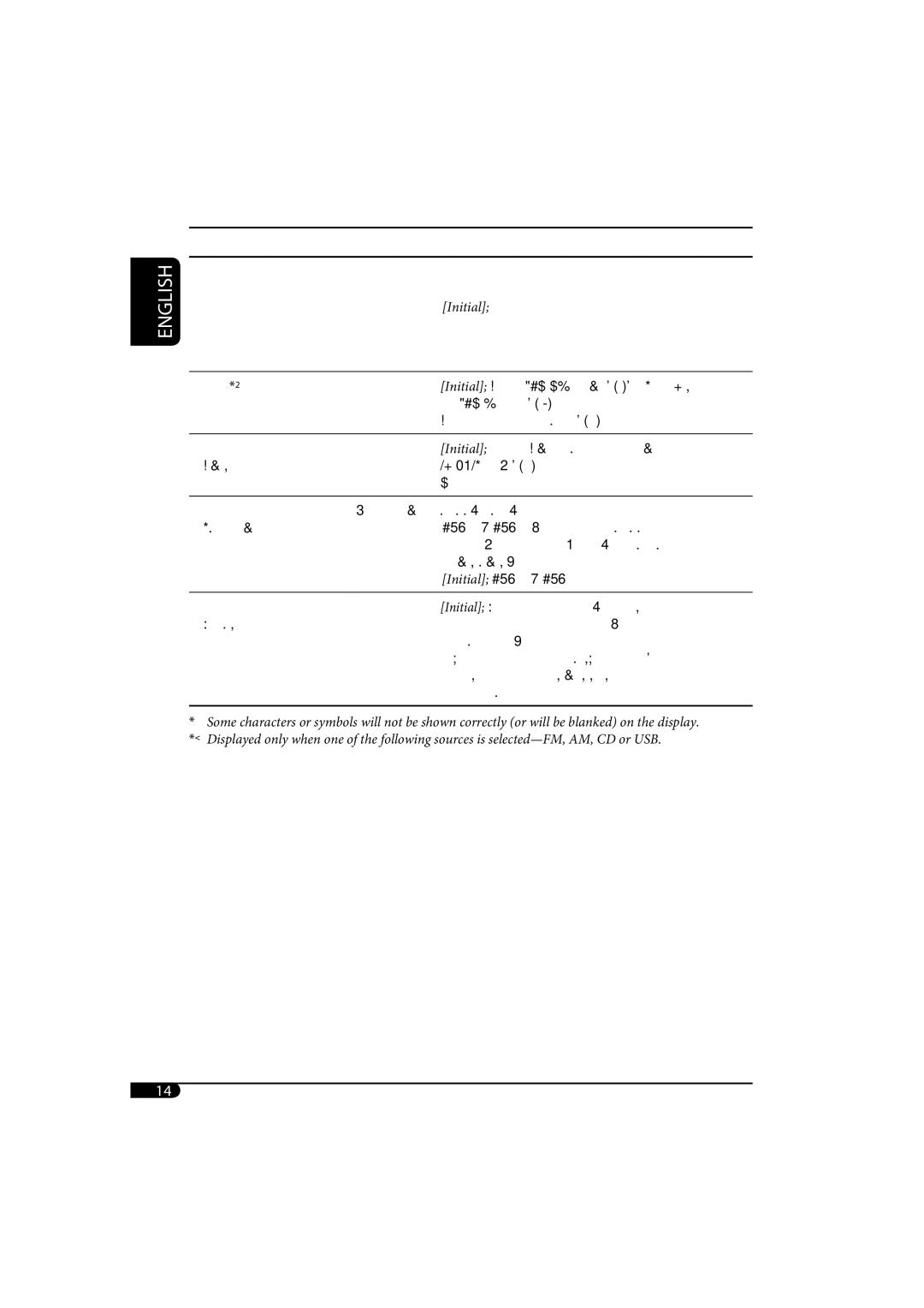 JVC KD-G720, KD-AR770 manual Indications Selectable settings, reference, Low Pwr 