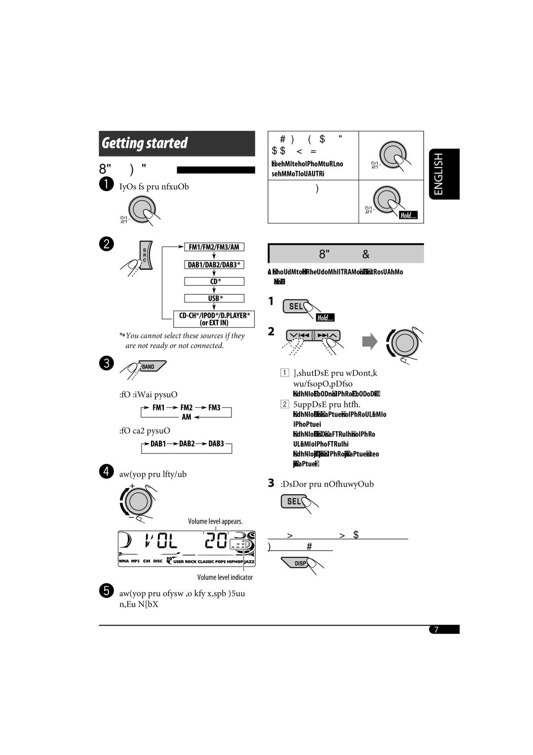 JVC KD-G720, KD-AR770 manual Basic operations, To drop the volume in a Moment ATT 