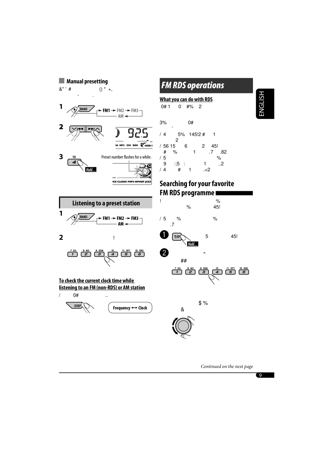 JVC KD-G720, KD-AR770 manual Searching for your favorite FM RDS programme, What you can do with RDS, Frequency ÔClock 