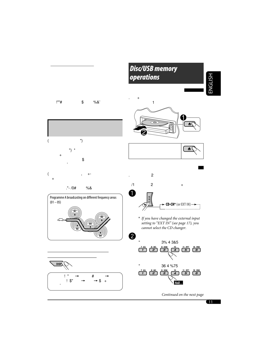 JVC KD-G720, KD-AR770 manual Disc/USB memory 