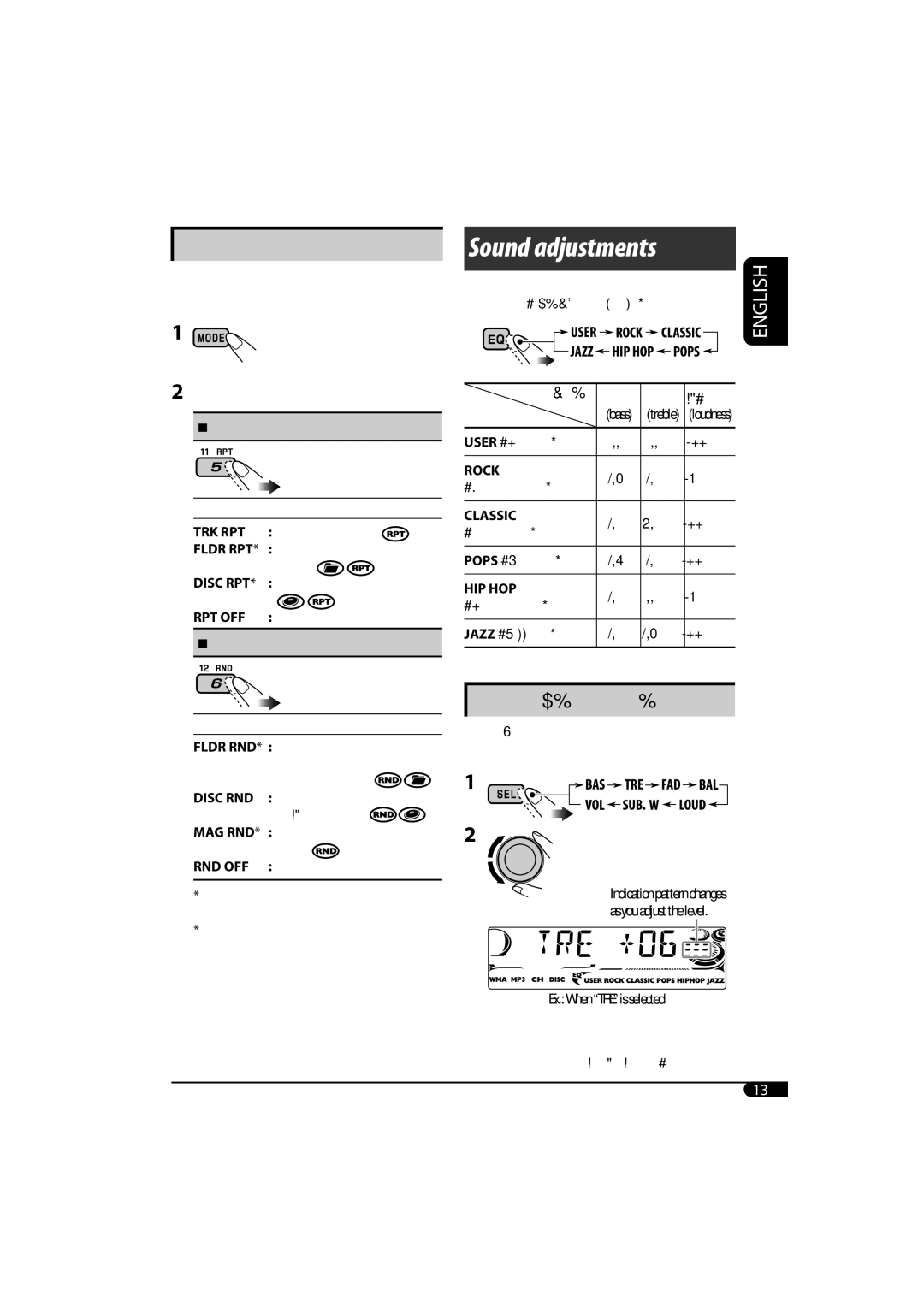 JVC KD-G720, KD-AR770 manual Trk Rpt 