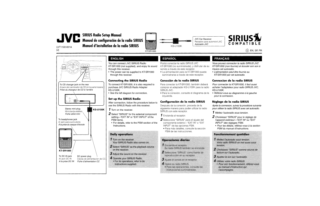 JVC KD-G800, KD-AR800, KD-G700 manual 