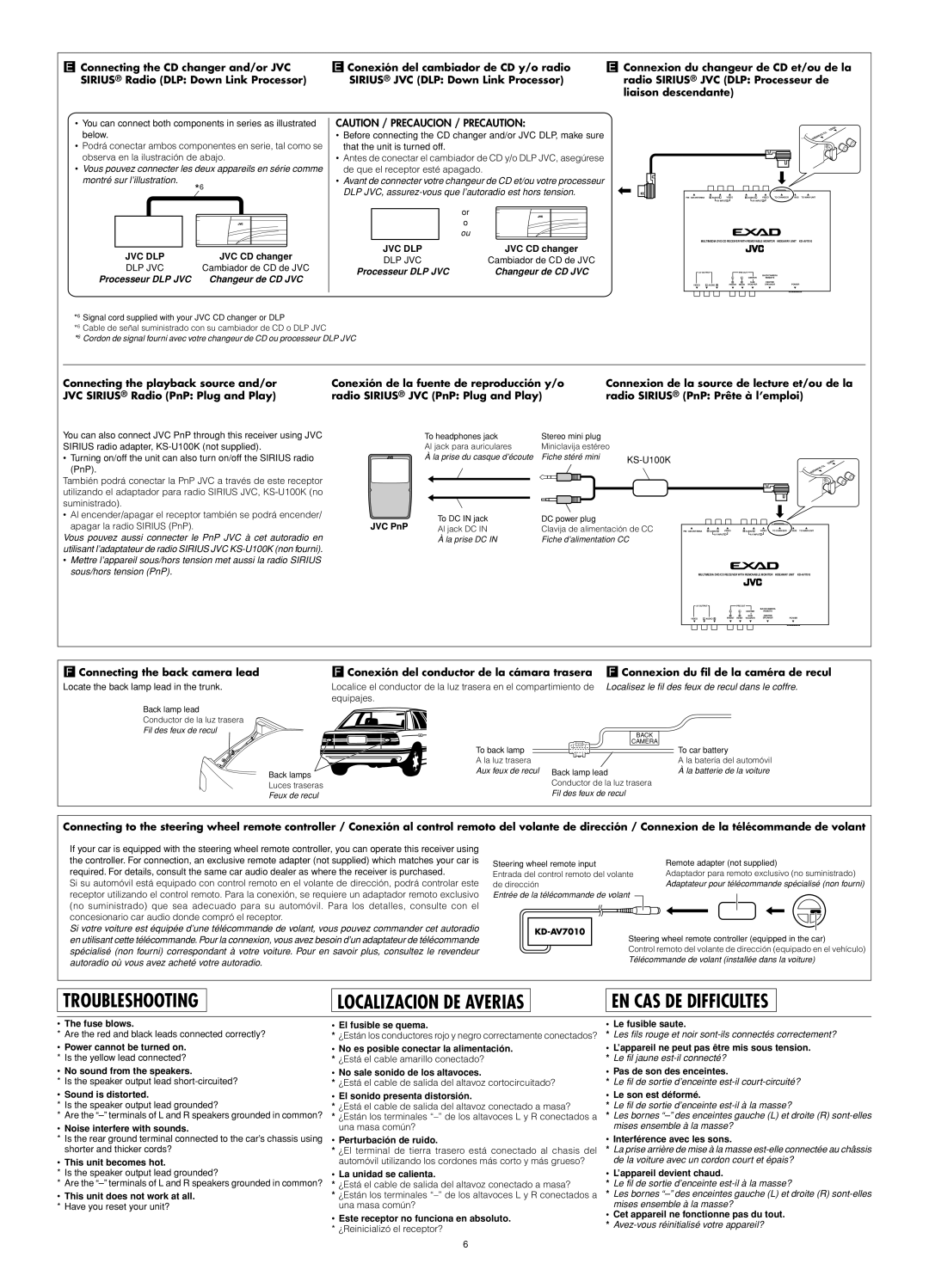 JVC KD-AV7010 manual Jvc Dlp, Dlp Jvc 