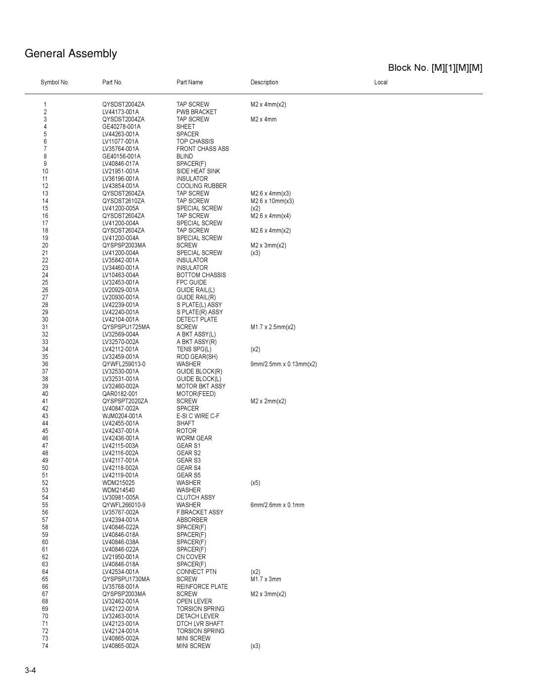 JVC KD-AVX1 service manual General Assembly 