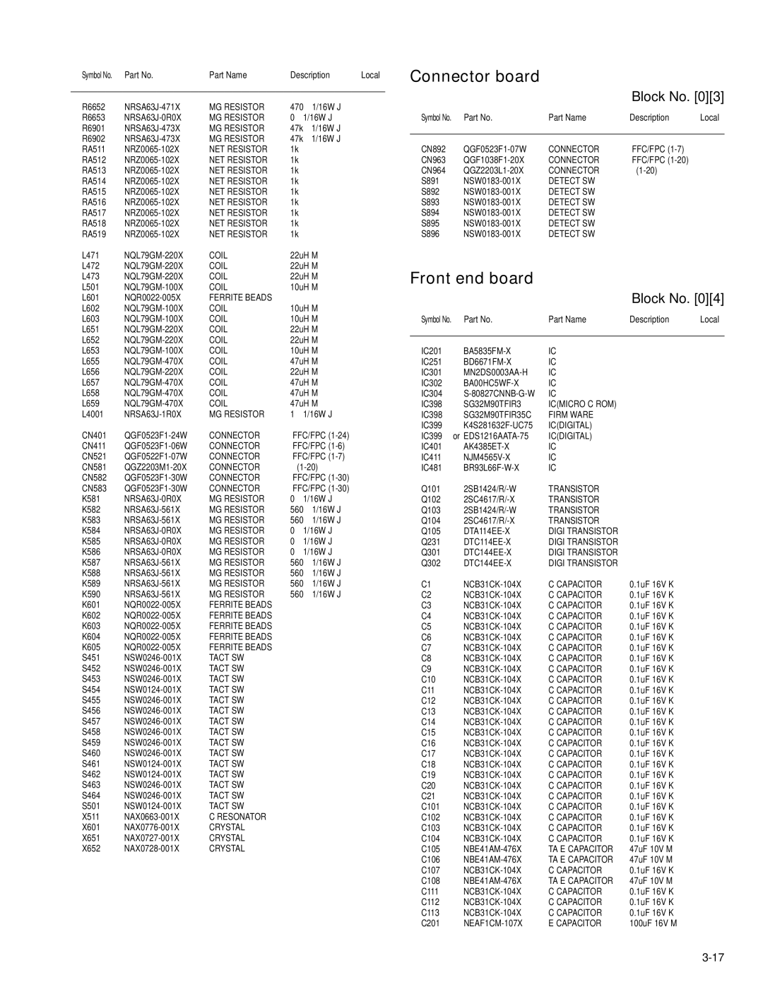 JVC KD-AVX1 service manual Connector board 