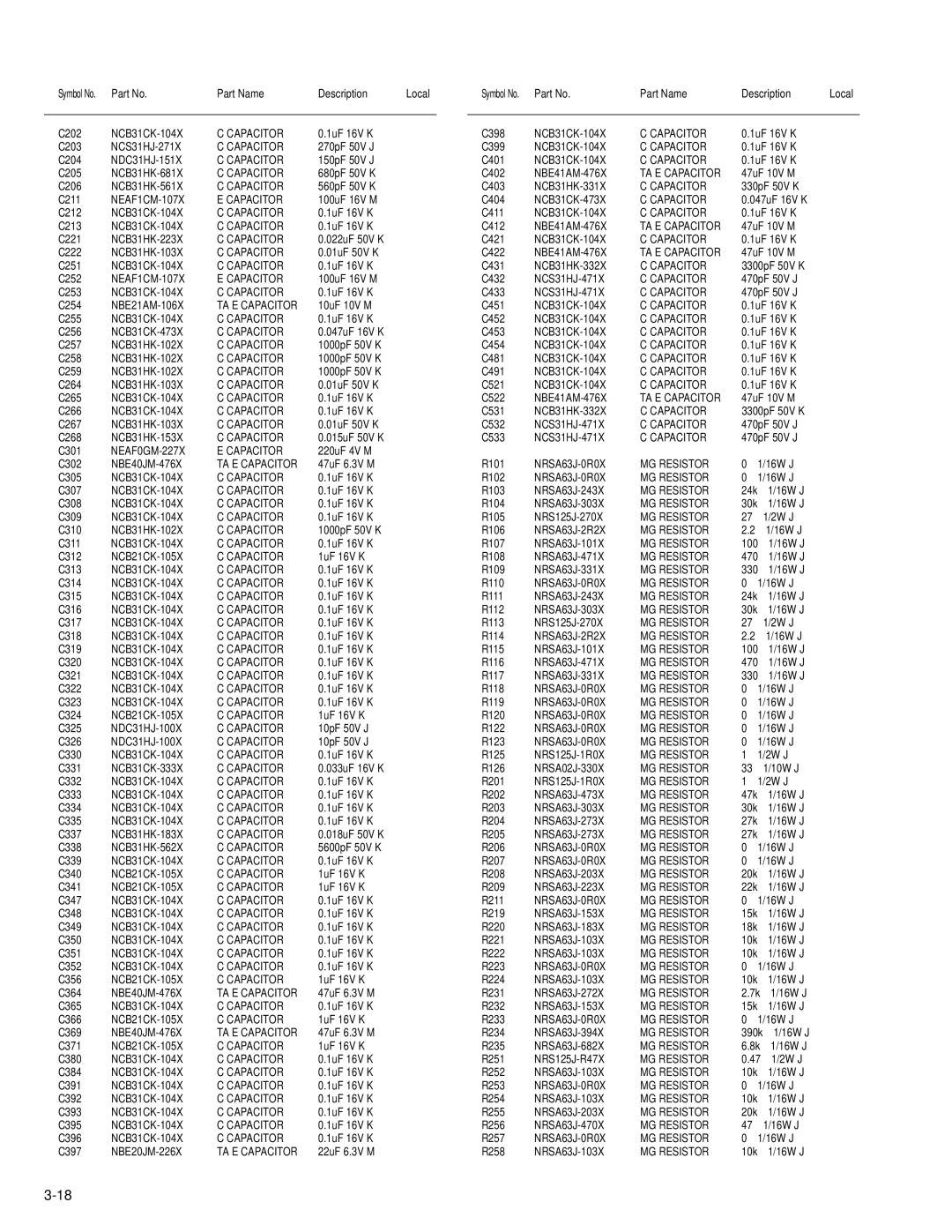 JVC KD-AVX1 service manual NEAF0GM-227X Capacitor 