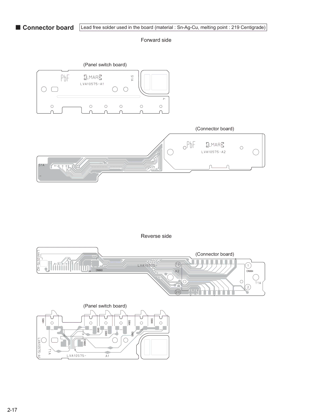 JVC KD-AVX1 service manual Connector board 