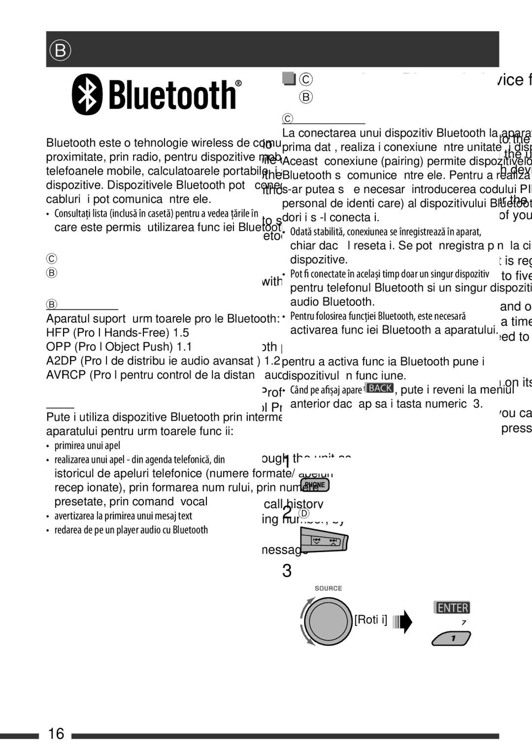 JVC KD-BT22 manual Features, Bluetooth device 