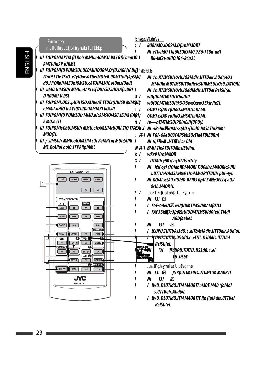 JVC KD-DV5300 manual Extra Monitor, Dvd/Receiver, For advanced disc operations, For FM/AM tuner operations 