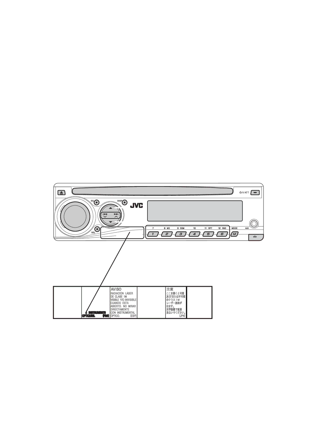 JVC KD-DV5300 manual Basic operations Control panel 