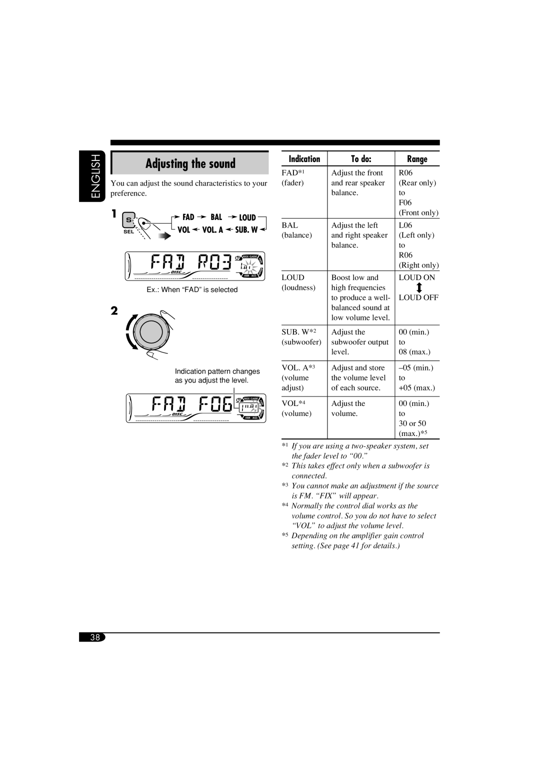 JVC KD-DV6102 manual To do Range, Preference, Indication 