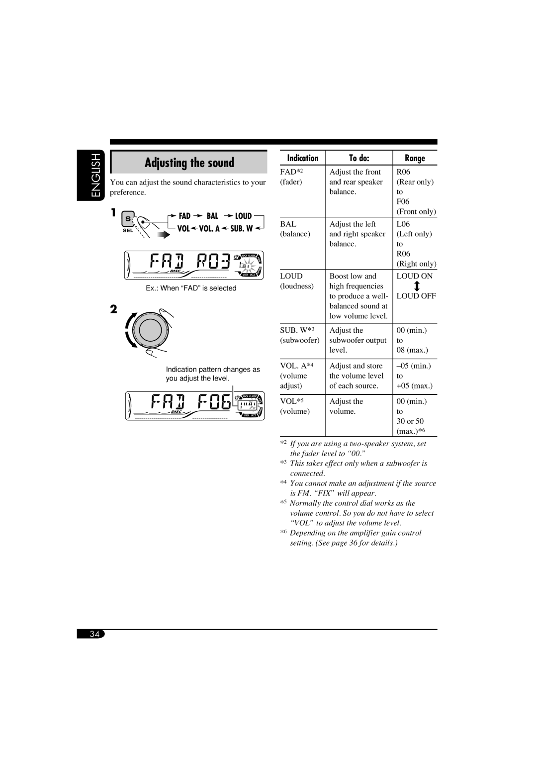 JVC KD-DV6108 manual To do Range, Preference, Indication 