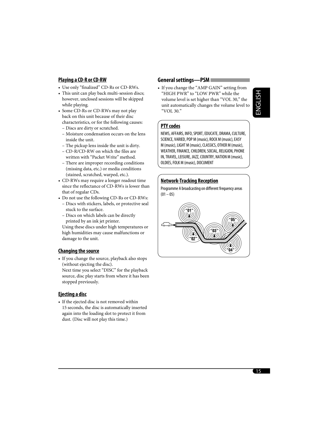 JVC kd-g162, KD-G161 manual General settings-PSM 