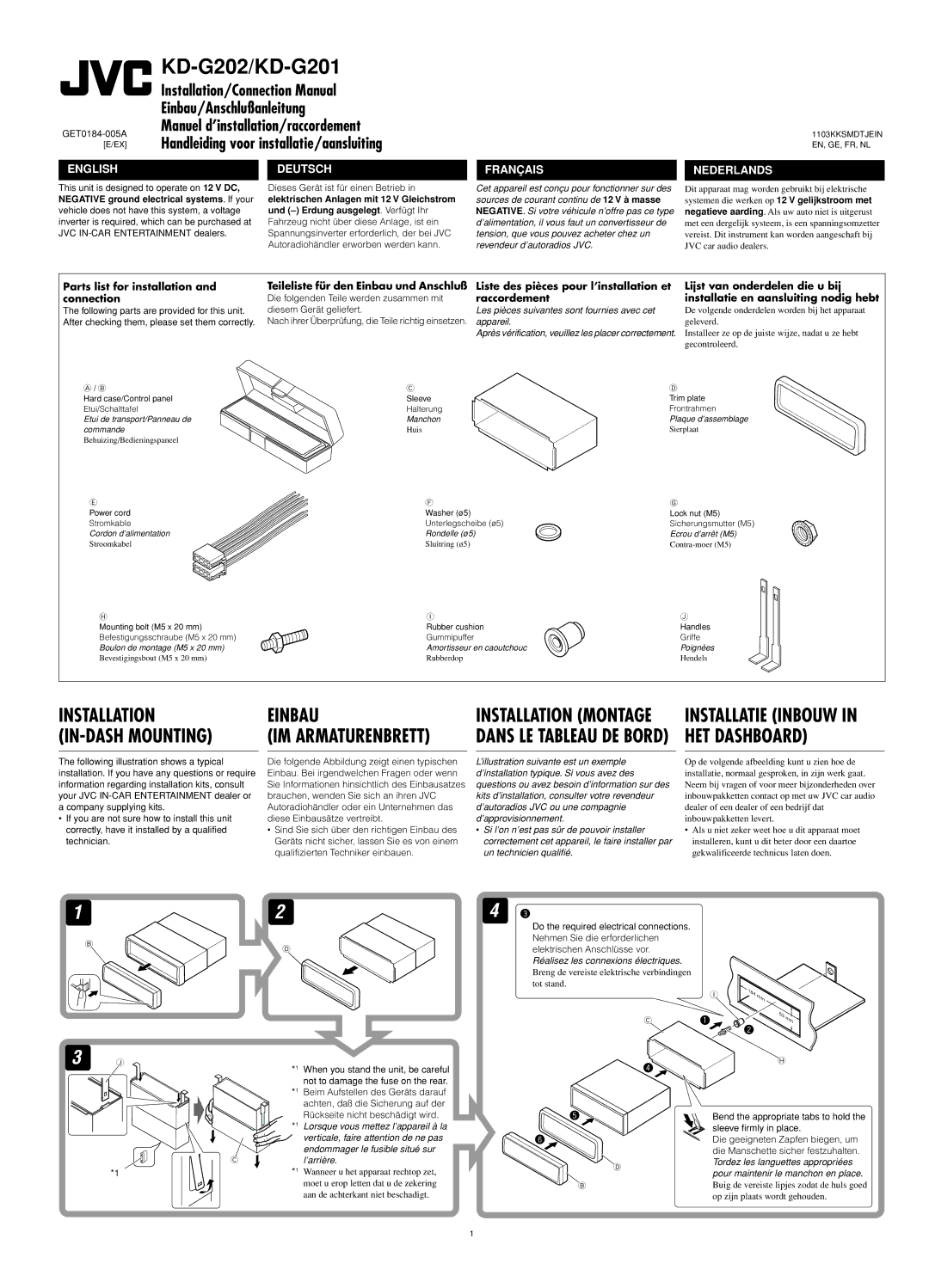 JVC manual KD-G202/KD-G201, Und Erdung ausgelegt. Verfügt Ihr 