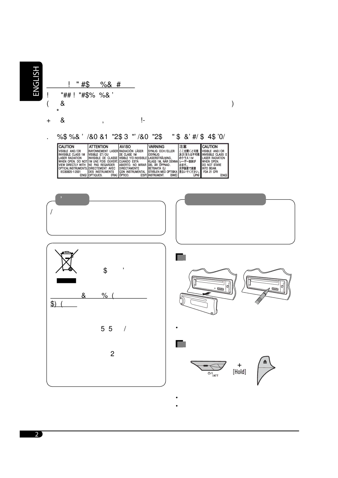 JVC KD-G331, KD-G333, KD-G332 How to reset your unit, How to forcibly eject a disc, Thank you for purchasing a JVC product 