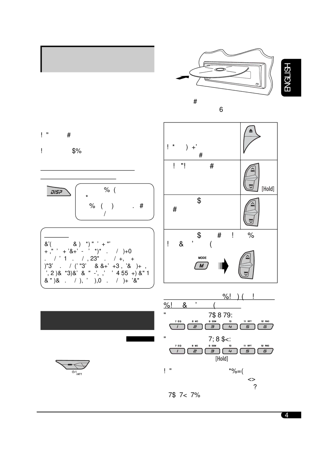 JVC KD-G333, KD-G332, KD-G331 manual Disc operations, Programme Search 