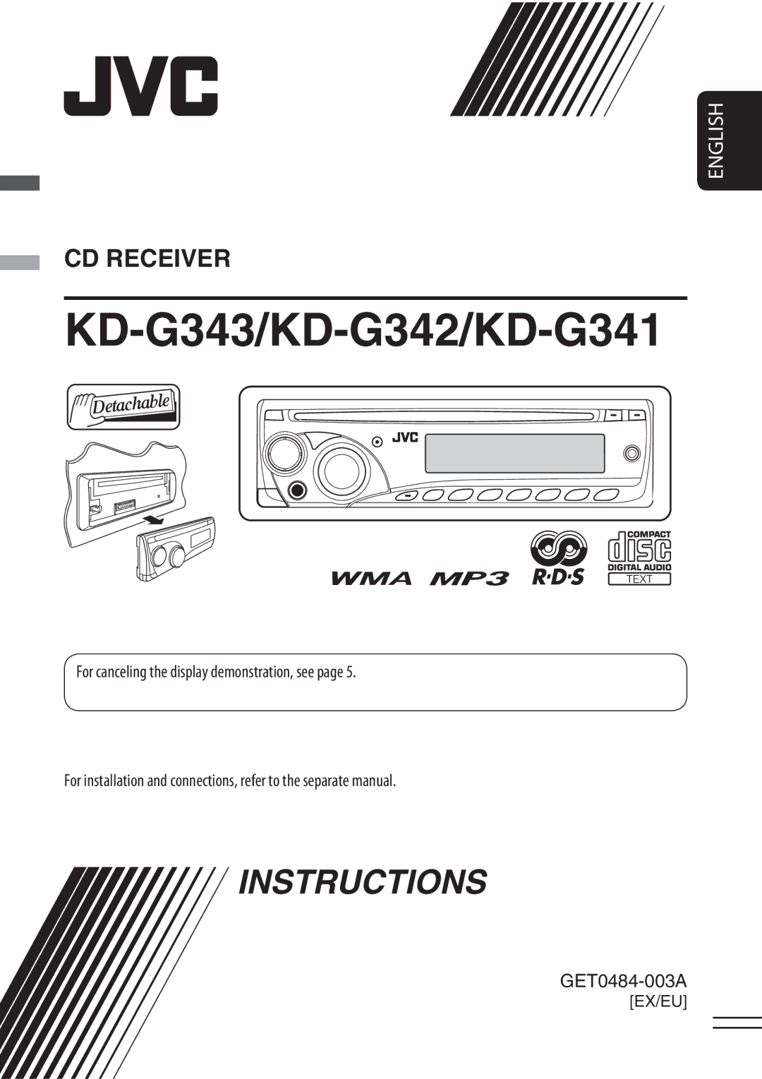 JVC manual KD-G343/KD-G342/KD-G341 