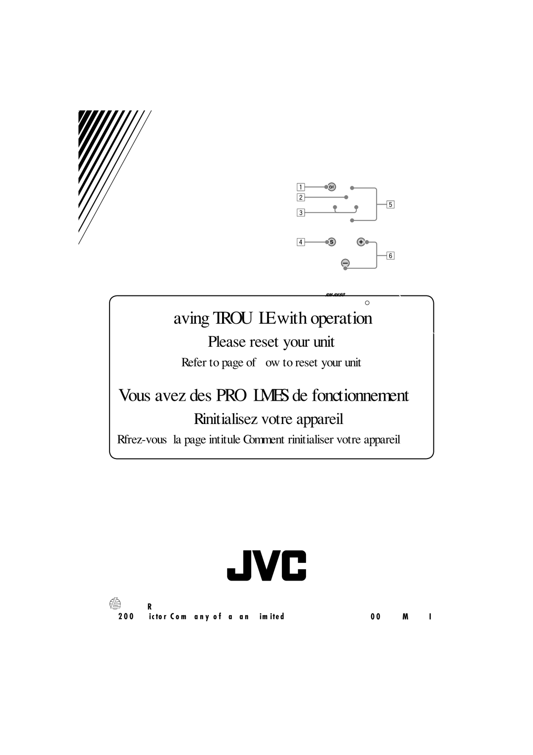 JVC KD-G411 manual Having Trouble with operation? 