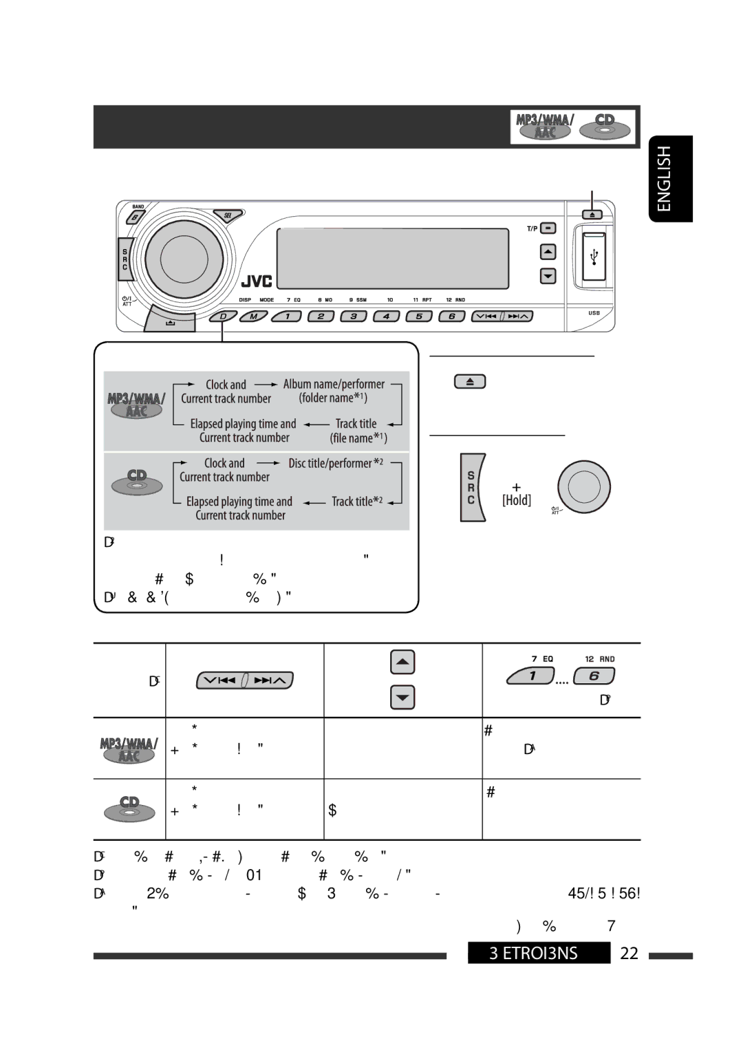 JVC KD-G731 manual Disc operations, To stop play and eject the disc, Prohibiting disc ejection, Disc type 