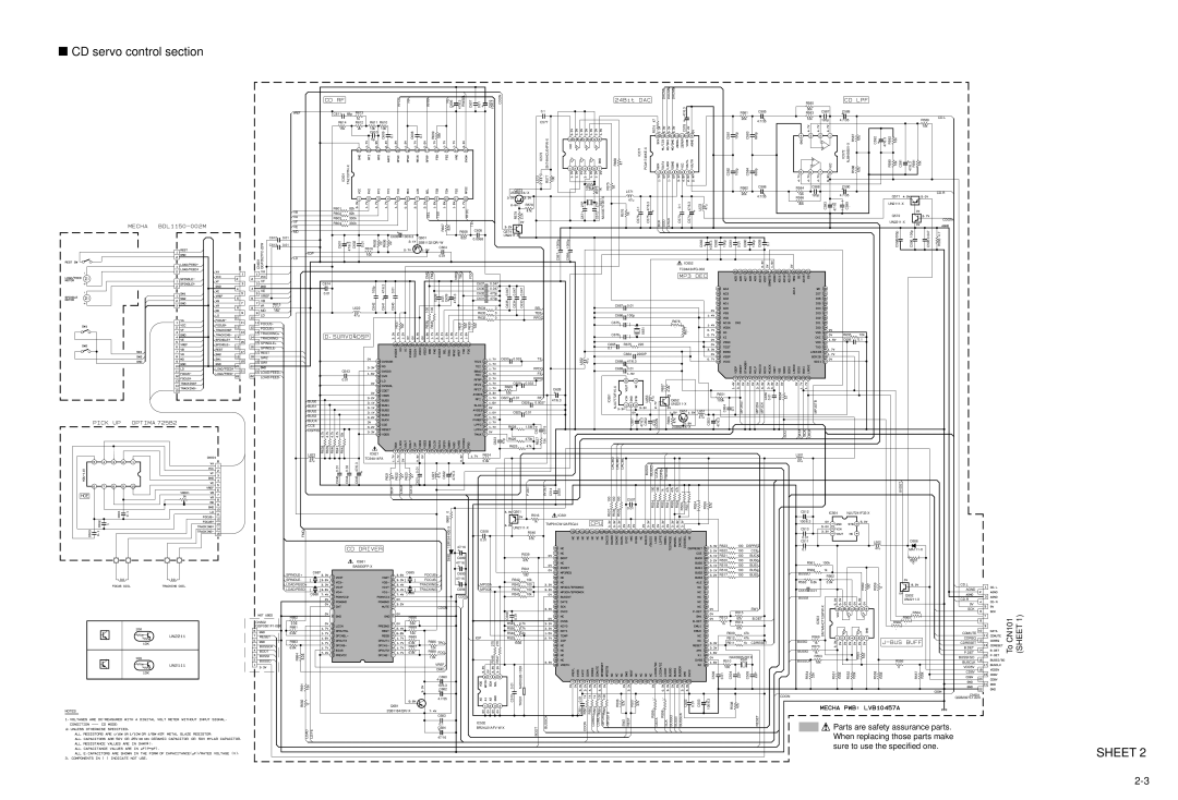 JVC KD-G801 service manual CD servo control section 