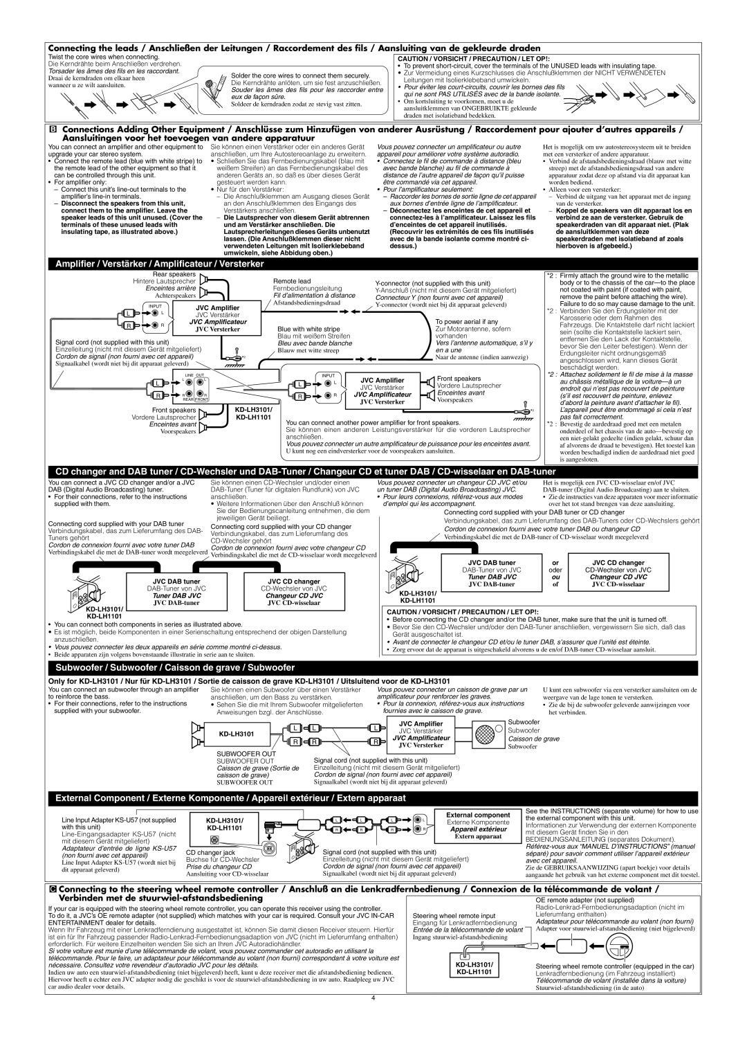 JVC manual KD-LH3101 KD-LH1101 