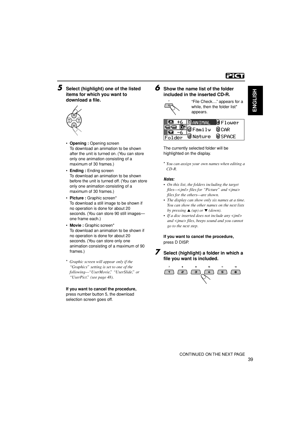 JVC KD-LH401 service manual If you want to cancel the procedure, You can assign your own names when editing a CD-R 