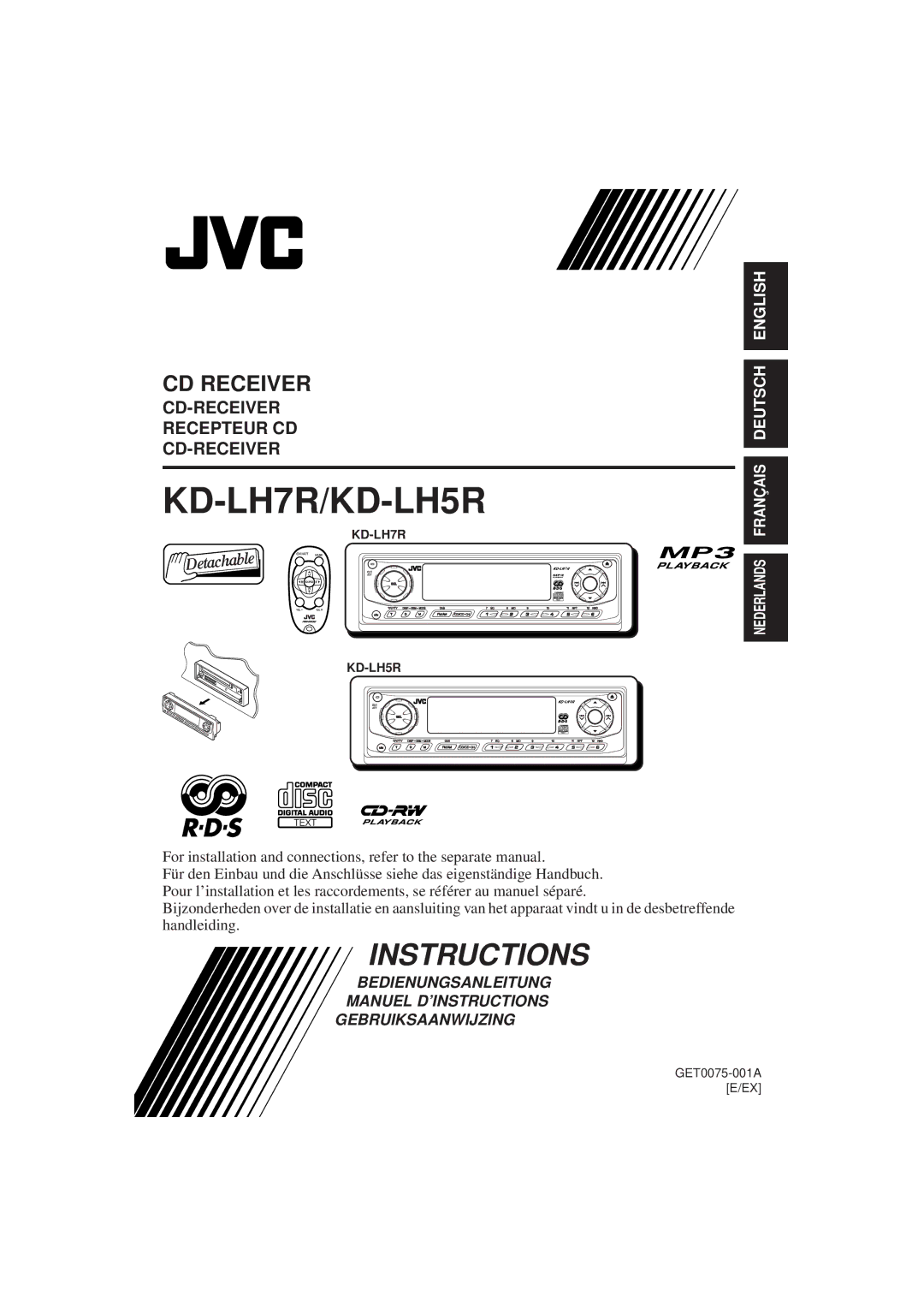 JVC manual KD-LH7R/KD-LH5R 