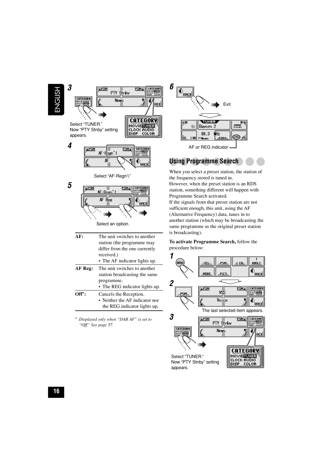 JVC KD-LHX502, KD-LHX501 manual Using Programme Search, To activate Programme Search, follow 