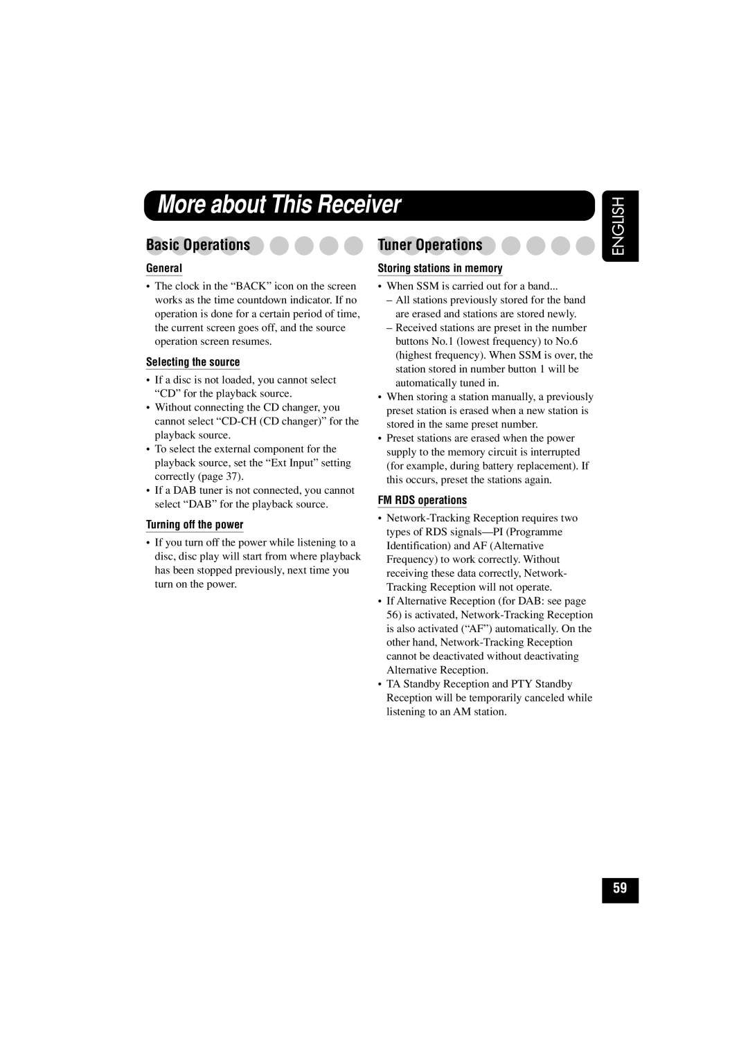 JVC KD-LHX501, KD-LHX502 manual More about This Receiver, Basic Operations, Tuner Operations 