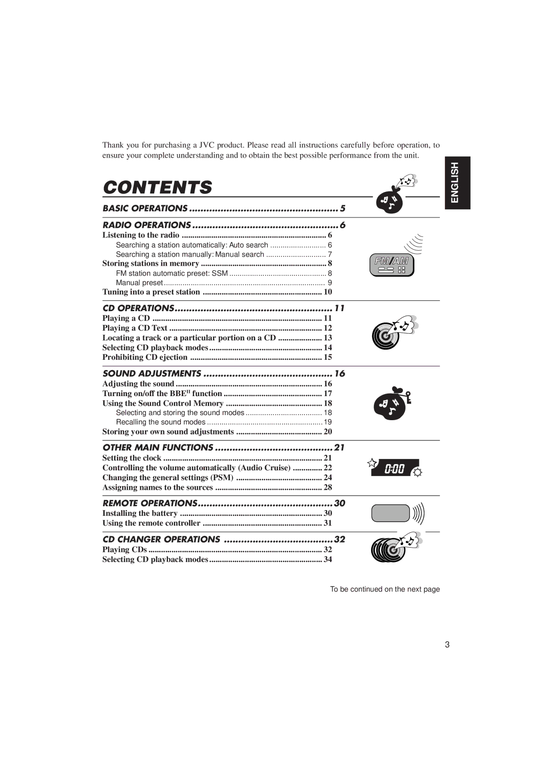 JVC KD-LX10 manual Contents 