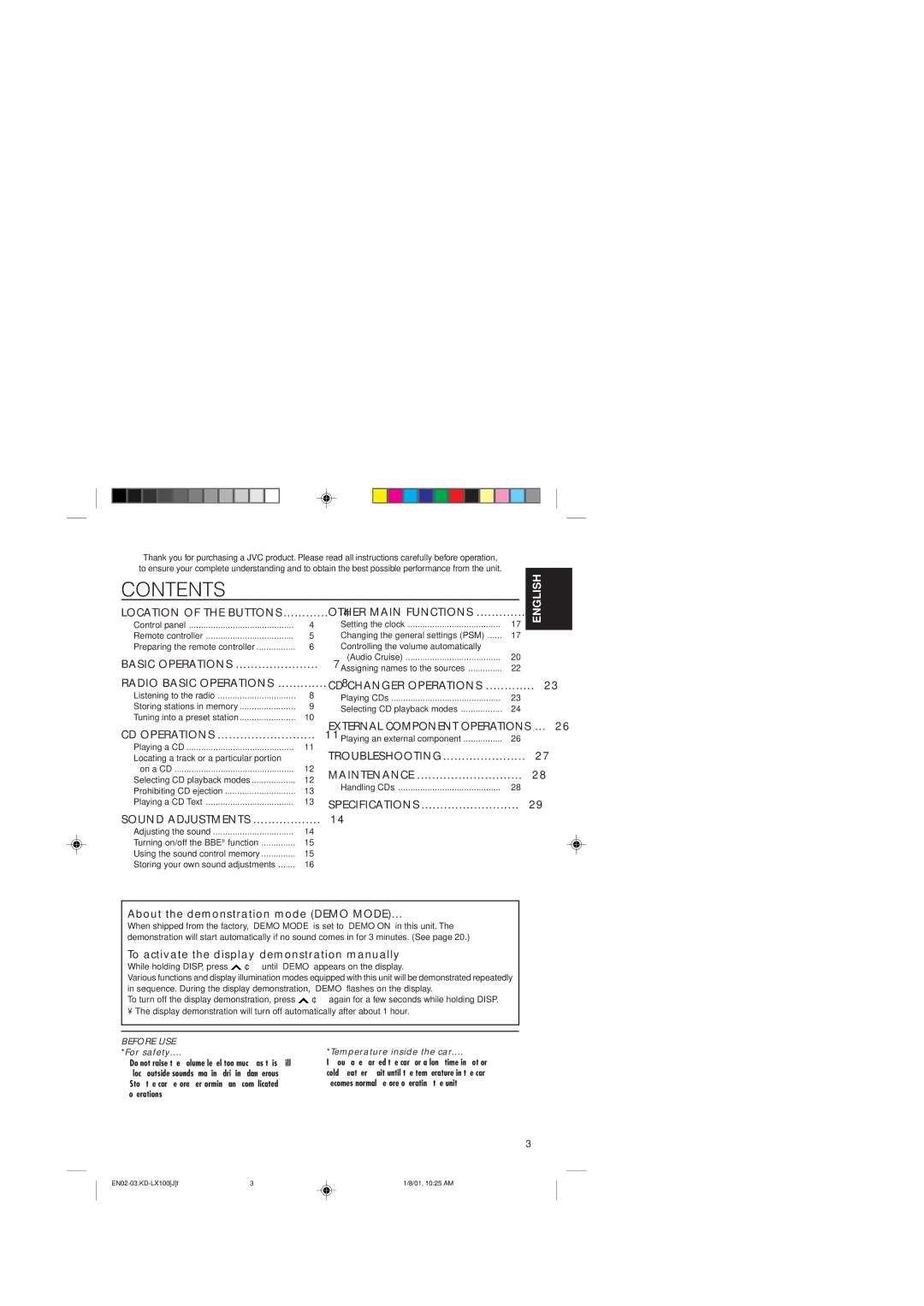 JVC KD-LX300 manual Sound Adjustments, Playing an external component 