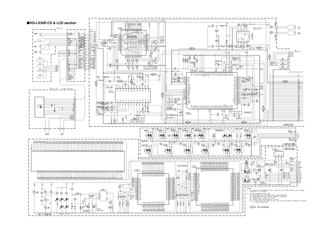 JVC service manual KD-LX30R CD & LCD section 