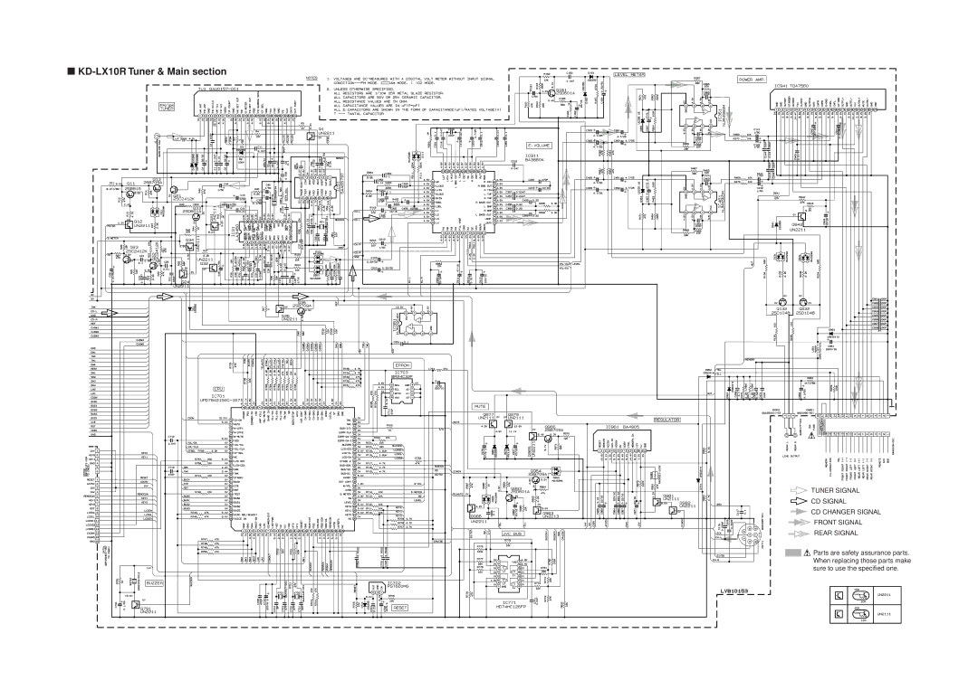 JVC KD-LX30R service manual KD-LX10R Tuner & Main section 