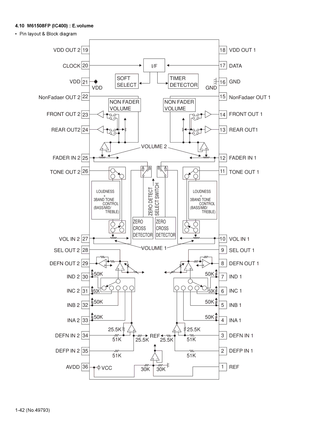 JVC KD-LX555R Vdd Out, Clock Data, Soft Timer GND VDD Select Detector, NON Fader, Front OUT 2 Volume Rear OUT2 Rear OUT1 