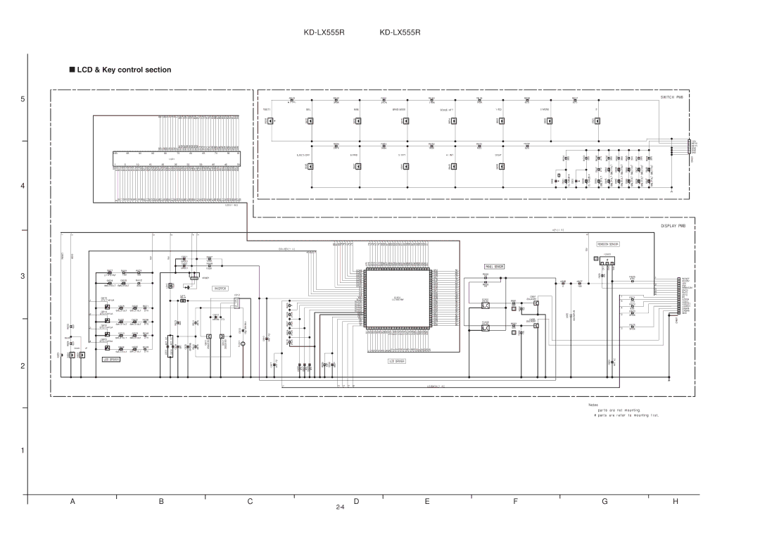 JVC KD-LX555R service manual LCD & Key control section 