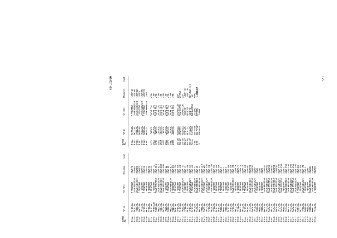 JVC KD-LX555R service manual RK303JA0J COMP.RESISTOR 