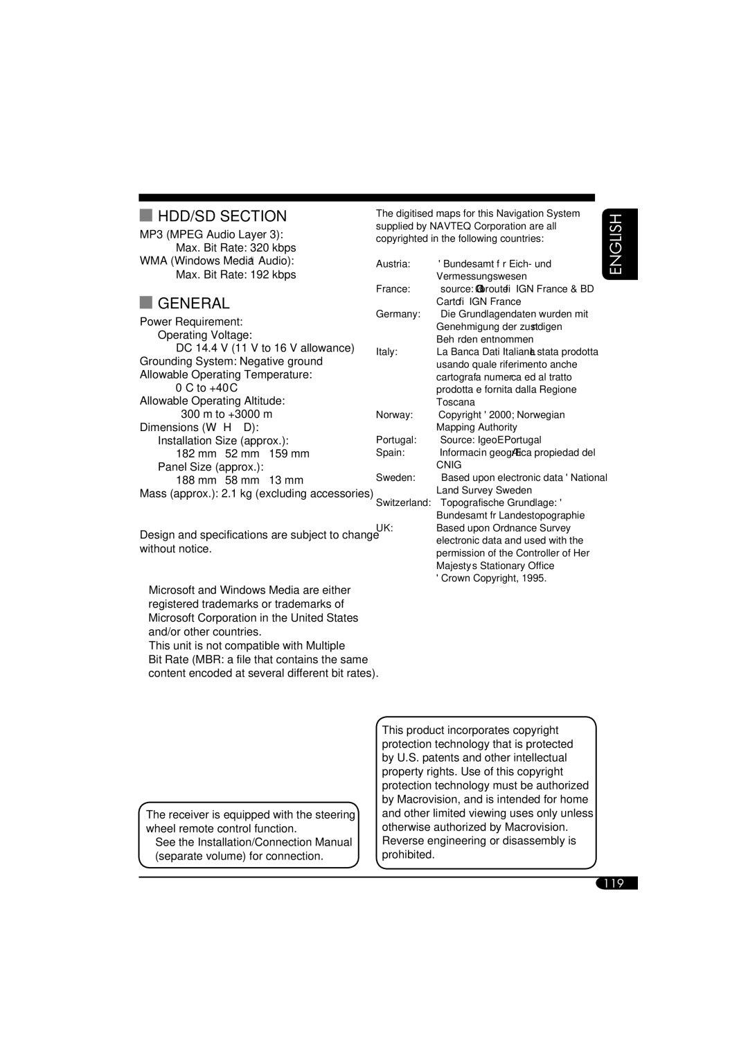 JVC KD-NX901 manual HDD/SD Section 