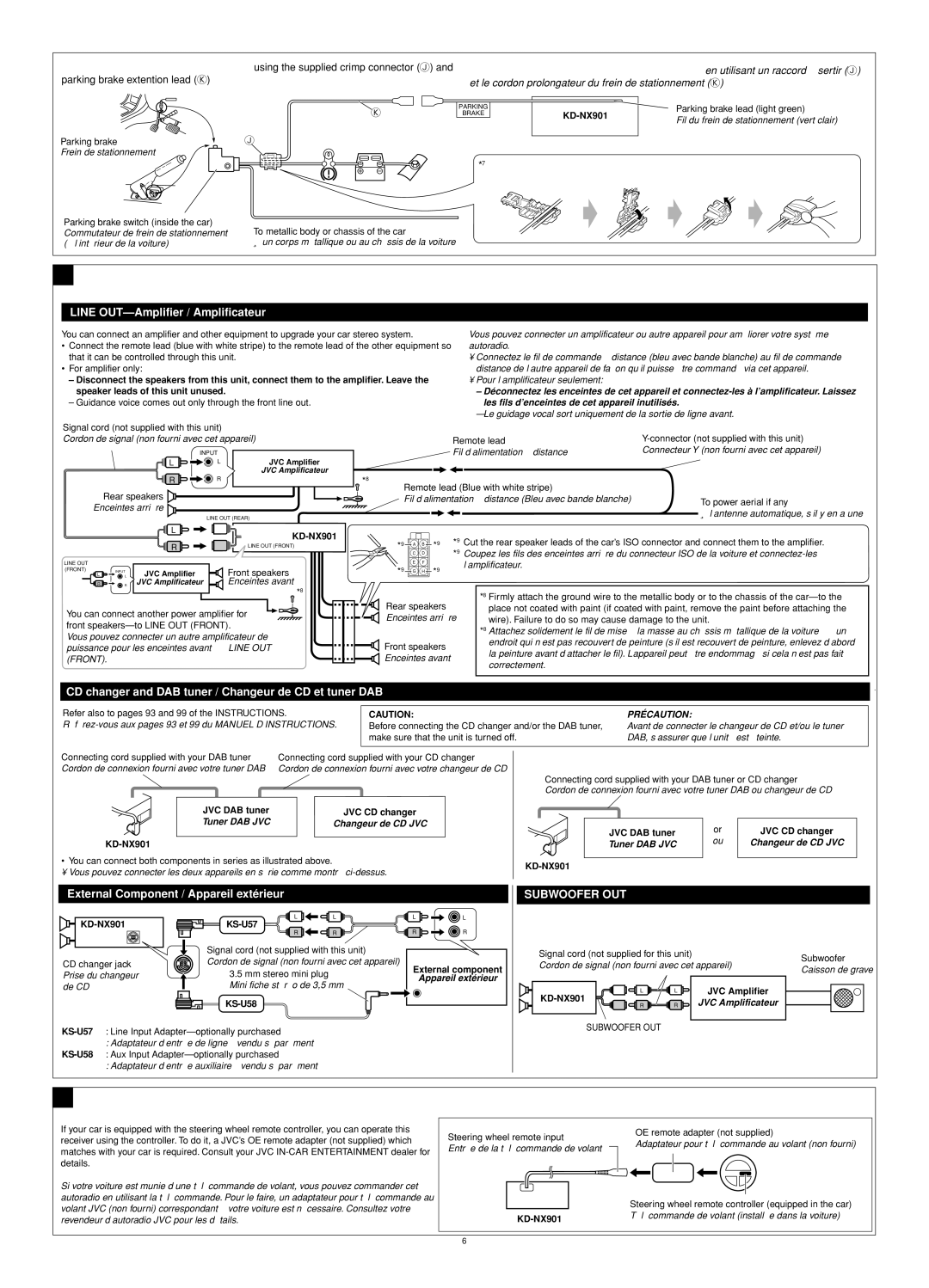 JVC KD-NX901 manual How to connect the crimp connector, Connections Adding Other Equipment 